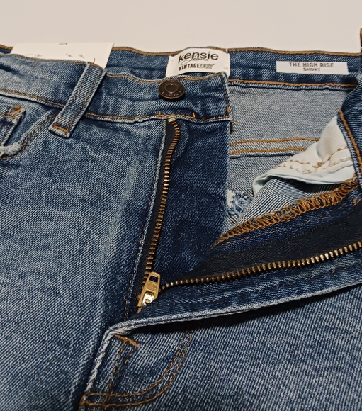 KENSIE HIGH-RISE JEAN SHORTS.CAN'T SAY ENOUGH COMFORT,STYLE&FIT GREAT.NEW W/TAGS - Picture 4 of 9